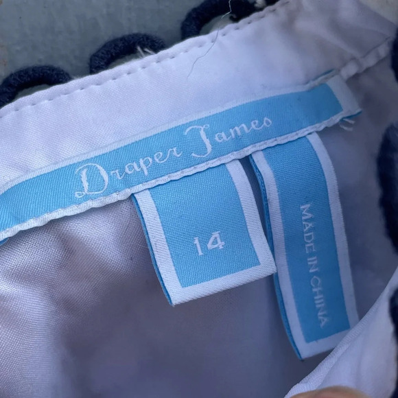 Draper James Magnolia White Floral Lace Top , size 14 - Picture 8 of 10